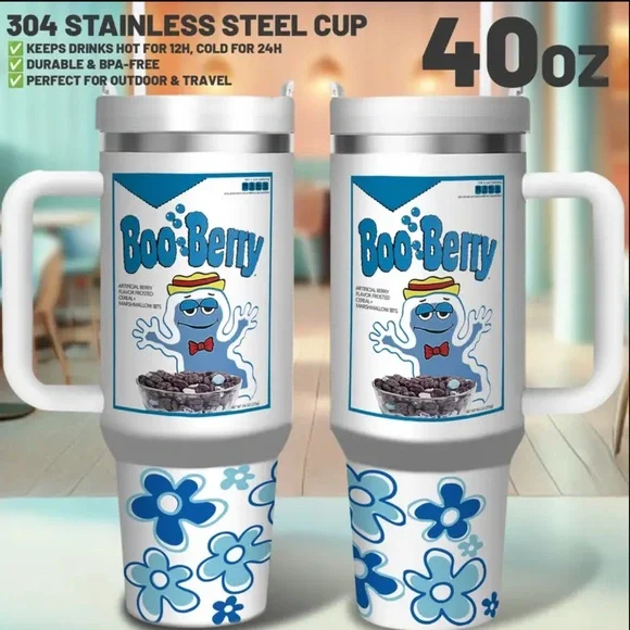 Boo Berry 40oz stainless cup - Picture 2 of 5